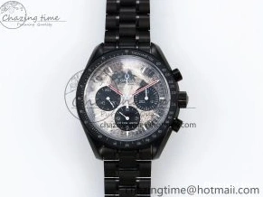 0413 Speedmaster Black Benom PVD Moon RMF Best Edition on PVD Bracelet Lemania HW WrinkleFree 7727